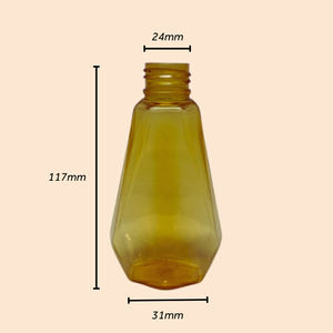 Botellas de champú para mascotas de 100ml, botellas de bomba de loción recargables de plástico, botellas de embalaje cosmético con forma hexagonal para el cuidado del cabello - Product Image 4