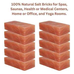Brique de sel de l'Himalaya 100% naturelle, coupée et polie sur tous les côtés, 4 x 8 x 1 pouces, bloc de sel pour sauna, salle de massage, construction de panneaux muraux - Product Image 5