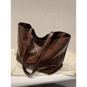 Sacs à main en cuir véritable pour femmes, style traditionnel européen, sacs de shopping faits à la main, fermeture éclair, imperméables, grande capacité - Product Image 3