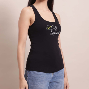 Sin mangas Totalmente más tamaño transpirable Jersey Tank Top Precio al por mayor Cuello redondo Mujeres Poliéster/Algodón para la venta - Product Image 3