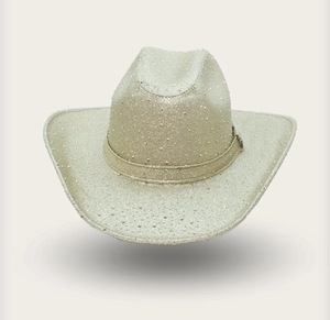 Handcrafted Glitter Faux Fur Cloche Wide Brim Formal Party Unisex Multiple Colors Available Mexico Origin - Product Image 1