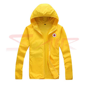 Veste coupe-vent décontractée pour homme, grande taille, à capuche, couleur unie, respirante, imperméable, écologique, séchage rapide, fermeture éclair - Product Image 6