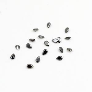 Diamant noir à facettes princesse coupe forme de poire naturelle personnalisé pierre en vrac cadeau haute qualité diamant naturel coupe pierre poire - Product Image 4