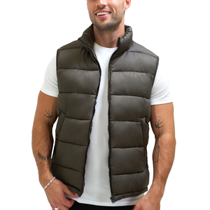 Offre spéciale Streetwear à capuche hiver uni marron épais doublure GSM veste bouffante broderie personnalisée imperméable réversible - Product Image 2