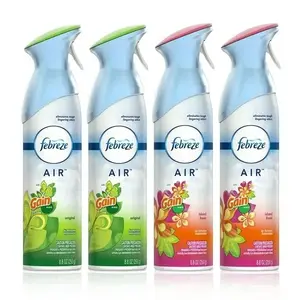 Febreze Air Freshener and Odor Eliminator Spray, Gain Original and Island Fresh Scents, 8.8oz (Pack of 4)