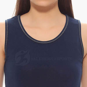 Vente chaude grande taille femmes court tricoté débardeur respirant coton Polyester été Style décontracté avec élégant imprimé solide - Product Image 6