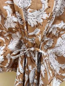 Hecha a mano 100% algodón Floral impreso Kfatan Robe mujeres Casual playa desgaste verano Otoño Invierno primavera ODM - Product Image 3