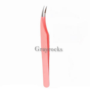 Pinzas de extensión de pestañas con punta de fibra de acero inoxidable de etiqueta privada - Product Image 6