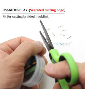 Outil de coupe de ligne portable, ciseaux à tresse de pêche en acier inoxydable tranchant, coupe-ligne facile à utiliser, ciseaux à tresse de pêche - Product Image 3