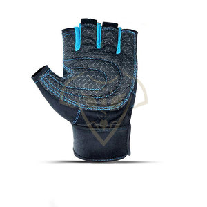 Guantes deportivos de cuero para hombre con muñequera, protección para nudillos y dedos para levantamiento de pesas y ejercicio en el gimnasio - Product Image 3