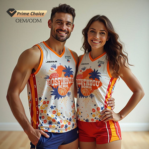 Personalizado último Material camisetas de voleibol Unisex <span class=keywords><strong>pareja</strong></span> camisa deportiva de secado rápido impreso Digital uniforme de voleibol al por mayor - Product Image 1