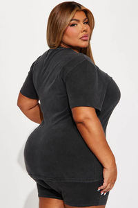 High Quality 100% Cotton <b>Women</b> Stylish Casual Wear Summer Tops Wholesale <b>Yoga</b> <b>Shorts</b> Oversized Heavyweight <b>Shorts</b> For <b>Women</b> - Product Image 6