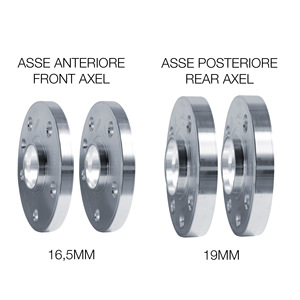 Kit d'entretoises de roue 2X16.5mm + 2X19mm avec boulons - Product Image 2