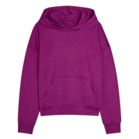 Sweat-shirt à capuche pour femme en coton doux, coupe ample, vêtements de sport décontractés, doublure écologique, OEM, vente en gros personnalisée