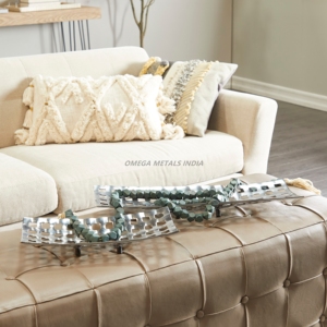 Bandejas para servir doradas elegantes y vendedoras, acabado martillado, elegante, entretenida y sofisticada pantalla para ocasiones sofisticadas - Product Image 4