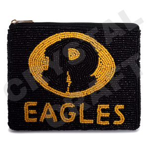 Pochette à monnaie en perles de rocaille personnalisée Star Black Beau porte-monnaie avec accessoires à la mode - Product Image 2