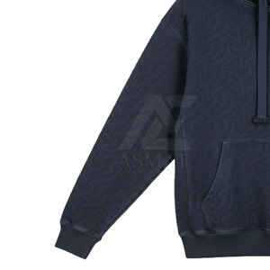 เสื้อฮู้ดดี้แบบสบายๆ ออกแบบเองได้ ปักลายนูน ขายส่ง คุณภาพสูง สำหรับผู้ชาย วัยผู้ใหญ่ - Product Image 4