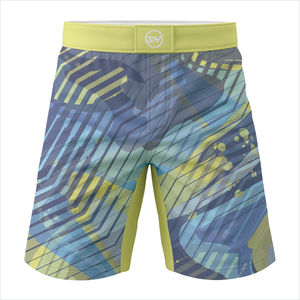 กางเกงขาสั้นฝึกซ้อมระบายอากาศลายดอกไม้ปักตามสั่งของผู้ชาย MMA คิกบ็อกซิ่งต่อสู้กับจีบใช้ในยิมมีระบาย - Product Image 3