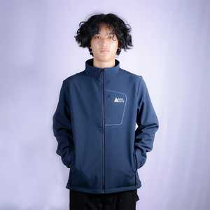 Chaqueta Softshell informal Navigate Ligera a prueba de viento y resistente al agua con patrón de estampado de cuello alto de relleno de poliéster - Product Image 3