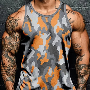 Ropa de verano para hombre, camiseta sin mangas elástica básica para mujer, camiseta sin mangas de algodón puro para hombre, camiseta de Fitness para culturismo - Product Image 1