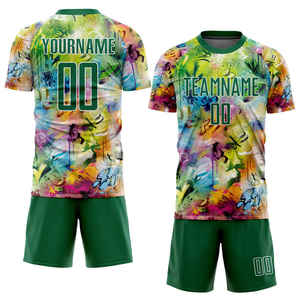 Ensemble de maillot de football imprimé par sublimation, respirant, 100% polyester, écologique, à séchage rapide, de haute qualité, fabriqué au Pakistan - Product Image 6
