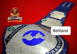 Cinturón de Campeonato de Lucha Libre WWC Caribbean Heavyweight, Hecho en Aleación de Zinc, Cómodo, de Cintura Alta, Transpirable, de 2 mm y 4 mm, Talla Adulto - Product Image 3