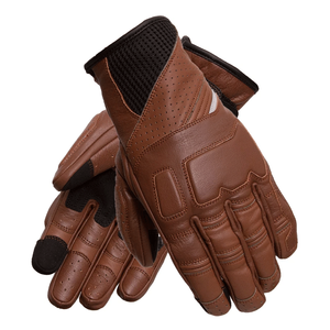 Brown Motorbike Leather Full Finger Glove Motorcycle Auto Racing Wear brown Biker Gloves For Men - Product Image 1