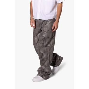 PANTALONES DE CARGO BAGGY DUAL TONE SUEDED - Product Image 1