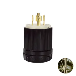 Hot sales NEMA L21-20 120/208V 20A Locking Plug featuring Resistant to harsh environments for Warehouses