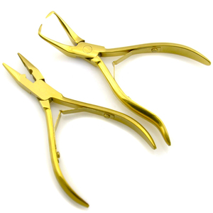 Alicates Profesionales para Extensiones de Cabello con Recubrimiento Arcoíris, Alicates Curvos con Dientes, Alicates de Acero Inoxidable Sostenible, Precio al por Mayor - Product Image 6