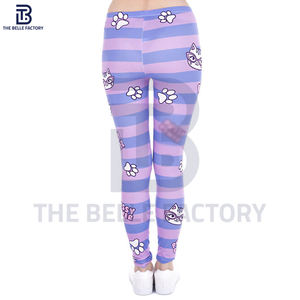 Mallas de entrenamiento de gimnasio para mujer más vendidas, tela de punto de algodón 100% transpirable de alta calidad, tallas personalizables para adultos, cintura con Logo - Product Image 2