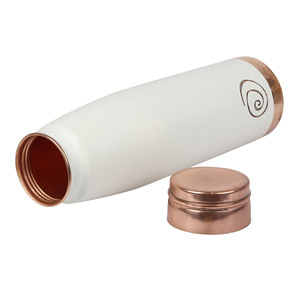 Black and White Printed Copper <b>Water</b> <b>Bottle</b> for Travel Use at <b>Bulk</b> Price Drinking Copper <b>Water</b> <b>Bottle</b> for Office Gym School - Product Image 3