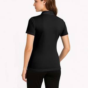Camiseta de Mujer de Alta Calidad, Personalizada, 100% Algodón, Tejido de Punto, Informal, de Lona, con Patrón Sólido, Secado Rápido, Transpirable, de Manga Corta - Product Image 3