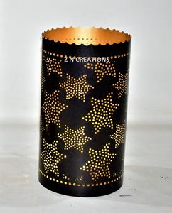 Bougeoirs votifs en tôle de fer indien moderne faits à la main support de photophore à impression personnalisée événement à domicile décoration de mariage modèle de Logo - Product Image 2