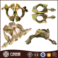 Abrazadera Giratoria Reforzada para Andamios, Conector Doble de Acero Prensado para Tuberías de 48.3mm, Abrazadera Giratoria para Andamios de Construcción