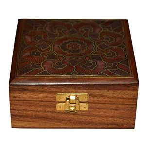 Elry กล่องของขวัญกล่องไม้ทรงสี่เหลี่ยมผืนผ้าสำหรับตกแต่งบ้านของขวัญอิสลามของขวัญป้าย Eid - Product Image 6