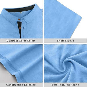 T-shirts polo unisexes unis respirants de haute qualité avec logo personnalisé pour hommes par Dress Sports - Product Image 6