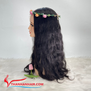 Vente en gros 100% perruques de cheveux humains vietnamiens bruts HD perruques alignées sur les cuticules avec fermeture à lacet avant Extensions de cheveux - Product Image 5