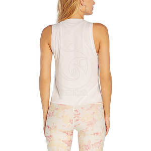 Camiseta sin mangas de calidad superior para mujer, logotipo personalizado hecho en fábrica, último diseño, estilo deportivo, de tela tejida Material, uso en gimnasio, gran oferta - Product Image 3