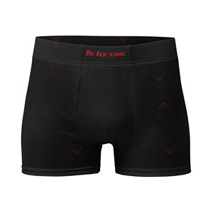 Boxer Conique IKE pour Homme – Taille Mi-Haute, Tissu Tricoté Respirant en Fibre de Bambou, Soie et Spandex, Design Uni, Logo, Ceinture avec Pochette - Product Image 1