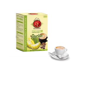 Hucafood Vietnam's Premium 4 en 1 Caja de café instantáneo Cappuccino Durian & Vietnamita con sabor a crema y sabor a azúcar - Product Image 5