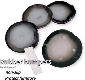 Juego de posavasos de ágata natural Almohadillas de bebida de estilo clásico para decoración de cocina o eventos - Product Image 2
