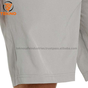 Pantalones cortos de correr informales para hombre, pantalones cortos de gimnasio para adultos, diseño de servicio OEM de alta calidad, precio barato, pantalones cortos de hombre de Color gris brezo - Product Image 5