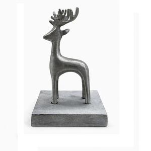Figurine d'éléphant géométrique moderne en argent, sculpture animale abstraite en métal pour la décoration de la maison et du bureau, objets décoratifs - Product Image 4