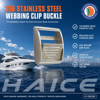 Acier inoxydable 316 Marine Sangle Clip Cam Boucle 25mm Ceinture Sangle Boucles De Verrouillage À Cliquet Arrimage Navire Kayak Yacht Bateau Matériel