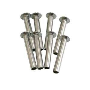 Rivets semi-tubulaires à tête trapézoïdale OEM en gros, plaqués zinc/nickel, acier standard ISO, paquet de 1000 pièces - Product Image 1