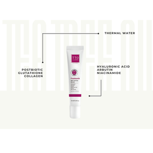 Crème contour des yeux postbiotique TTO Clinic 20 ml, acide hyaluronique, collagène, arbutine, niacinamide, hydratation intense, thérapie hydratante - Product Image 1