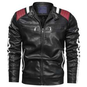 Chaqueta de cuero para hombre personalizada para hombre, chaqueta negra de cuero para motocicleta, fabricantes - Product Image 5