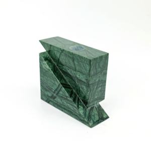 Bougeoir à découpe de trou de conception créative pour la décoration de Noël Deux bougeoirs en marbre triangulaires joints - Product Image 2