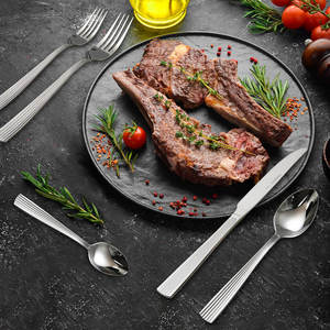 Juego de cubiertos de acero inoxidable con espejo de primera calidad Colección de utensilios de comedor Estilo con espejo Calidad de gama alta a un precio razonable - Product Image 5